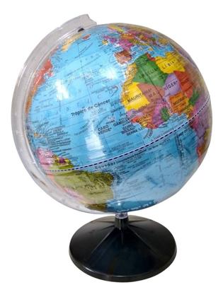 Imagem de Globo Terrestre Político Tátil Braile Alto Relevo 30cm