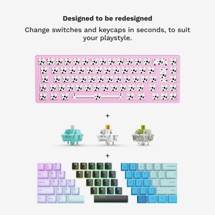 Imagem de Glorious GMMK 2 Compact 65% com estrutura de teclado mecânica RGB