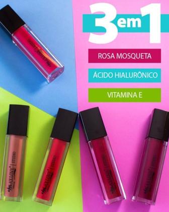 Imagem de Gloss 3 em 1 Rosa Mosqueta Max Love  Volume e Hidratação