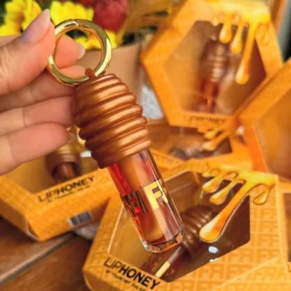 Imagem de Gloss de Mel Labial Dourado Presente Perfeito para Menina