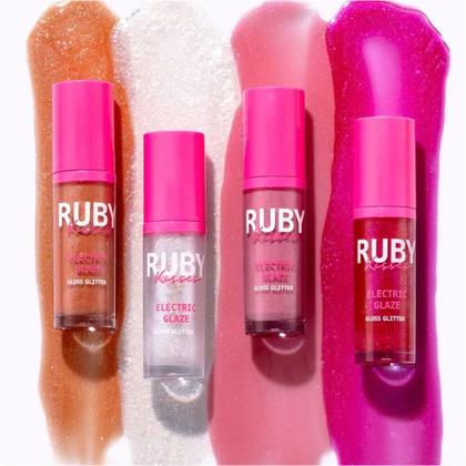 Imagem de Gloss labial glitter ruby kisses electric glaze fúcsia 6ml