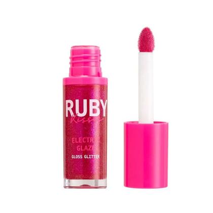 Imagem de Gloss labial glitter ruby kisses electric glaze fúcsia 6ml