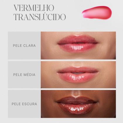 Imagem de Gloss Labial Hidra Lábios Boca Rosa Hidratante Não Pegajoso 3g