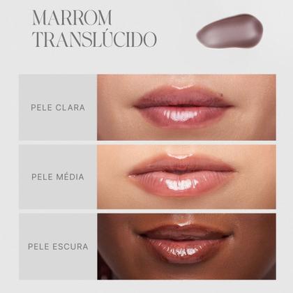 Imagem de Gloss Labial Hidra Lábios Boca Rosa Hidratante Não Pegajoso 3g