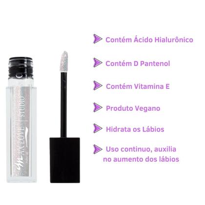 Imagem de Gloss Labial que Aumenta os Lábios com Acido Hialurônico Maxlove