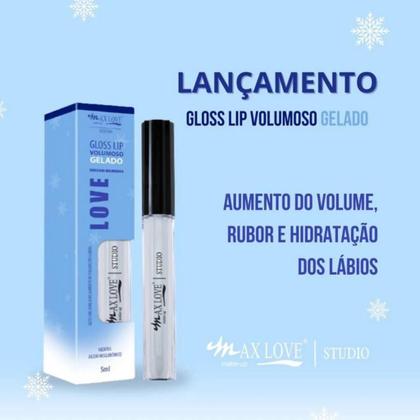 Imagem de Gloss lip volumoso gelado com ácido hialurônico - max love