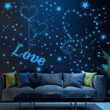Imagem de Glow in The Dark Stars Airsnigi 1120 unidades para decoração de quarto infantil