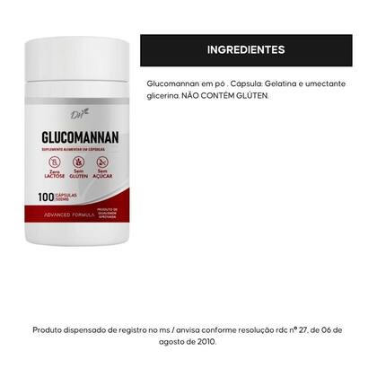Imagem de Glucomannan 500MG 100 cápsulas