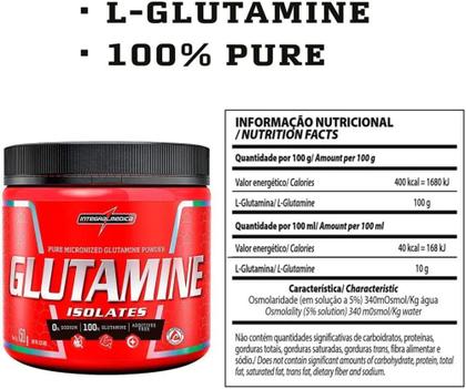 Imagem de Glutamina Isolada Pura Integralmédica 150g
