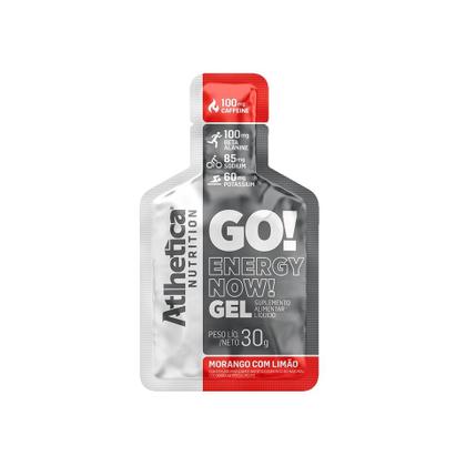 Imagem de GO Energy Now Gel (Display 10 unid. 30g) - Sabor: Morango com Limão