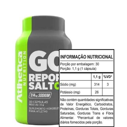 Imagem de GO! Repor Salt  (30 caps) Atlhetica Nutrition 