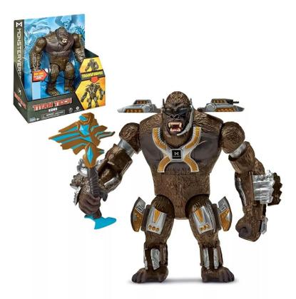 Imagem de Godzilla Vs Kong Titan Tech Monsterverse Transformação Batalha  Kong 20 cm - sunny