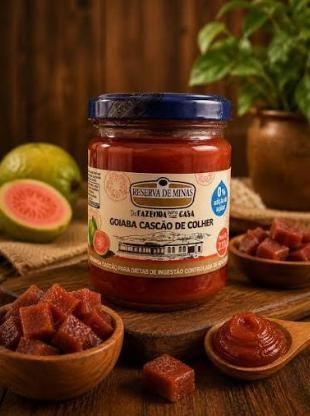 Imagem de Goiabada Cascão de Colher Zero Açúcar Diet 210g Reserva de Minas