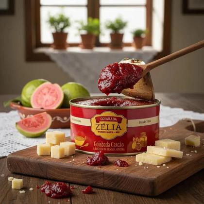 Imagem de Goiabada Zélia Lata 400g  Sabor Tradicional, Textura Cremosa e Qualidade Inconfundível