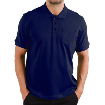 Imagem de Gola Polo Masc C/ Bolso Algodão Com Elastano Sibra CP0002CB