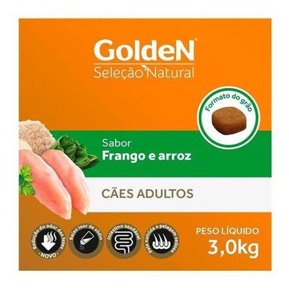 Imagem de GoldeN Seleção Natural Cães Adultos Frango & Arroz 3 kg