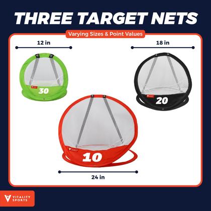 Imagem de Golf Chipping Practice Net Vitality Sports, 3 unidades com alvos
