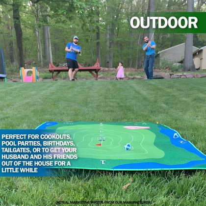 Imagem de Golf Pong Chip Off Challenge Jogo de chips and stick com tapete