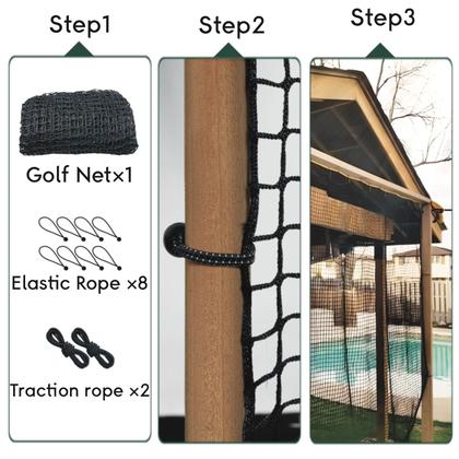 Imagem de Golf Practice Net Parslue Heavy Duty Nylon 15x20 pés para uso interno/externo