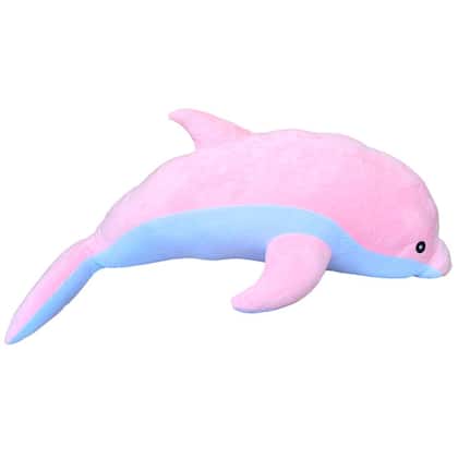 Imagem de Golfinho de Pelúcia Rosa Grande 95cm Plush Antialérgico