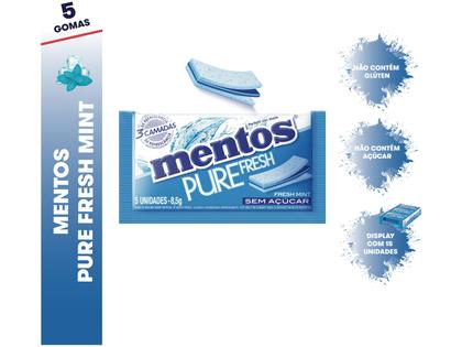 Imagem de Goma de Mascar Mentos Pure Fresh 3 Camadas