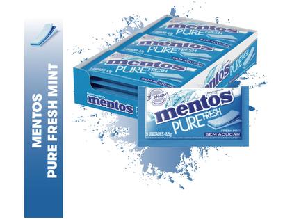 Imagem de Goma de Mascar Mentos Pure Fresh 3 Camadas