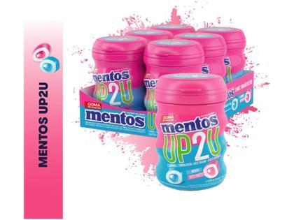 Imagem de Goma de Mascar Mentos Pure Fresh Tutti-Frutti - Menta sem Açúcar 56g Display 6 Unidades