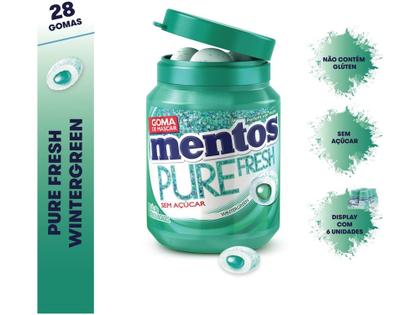 Imagem de Goma de Mascar Mentos Pure Fresh Wintergreen - sem Açúcar 56g Display 6 Unidades