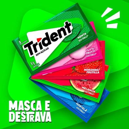 Imagem de Goma de Mascar Trident Menta 8g Display com 21 Unidades