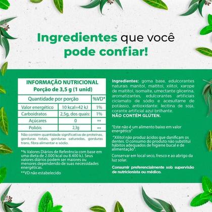 Imagem de Goma de Mascar Valda Diet Xilitol Tablete Sabor Mentol e Eucaliptol 3,5g