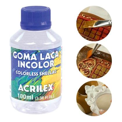 Imagem de Goma Laca Incolor Acrilex 100Ml