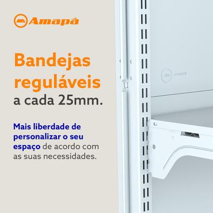 Imagem de Gondola Centro 137 Amapa FIT Kit 3 Metros 2 Ponta Branco Pe Az - Amapá