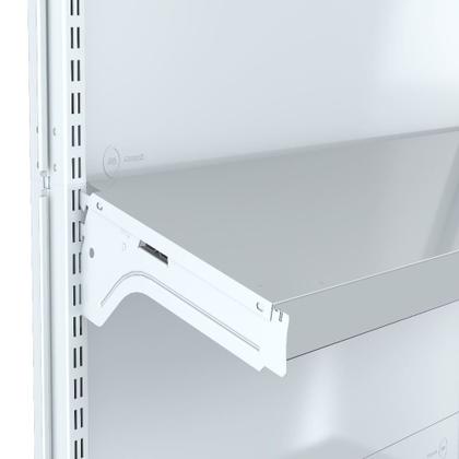 Imagem de Gondola Centro 170 Fit Ate 2 Metros 2 Ponta Branco 30b Pe Azul