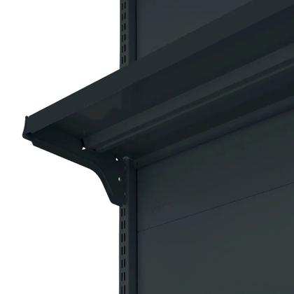 Imagem de Gondola Centro 170 Fit Ate 2 Metros Preto 20 Bandeja Sp Etiqueta