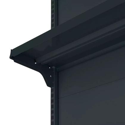 Imagem de Gondola Parede 170 Fit Ate 3 Metros Preto 15 Bandeja Pe Azul