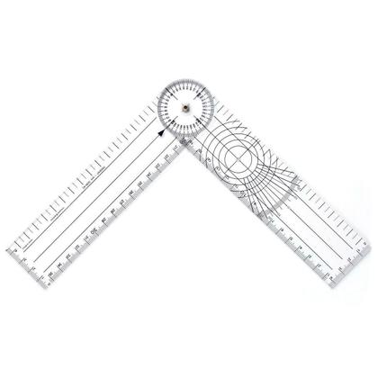 Imagem de Goniômetro Grande Ortopedico Fisio Articular 20cm Pvc Trident