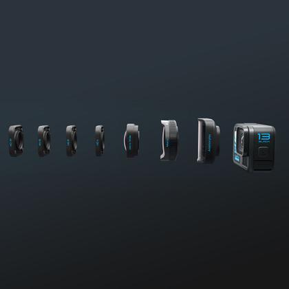 Imagem de GoPro HERO13 Black - Câmera de ação à prova d'água 10m, 5.3K60, HLG HDR, 27MP, HyperSmooth 6.0, GPS, Wi-Fi 6, Detecção Automática das lentes HB-Series