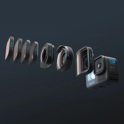 Imagem de GoPro HERO13 Black  Câmera de ação à prova dágua 10m, 5.3K60, HLG HDR, 27MP, HyperSmooth 6.0, GPS, WiFi 6, Detecção Automática das lentes HBSeries