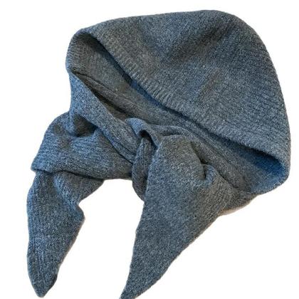 Imagem de Gorro Balaclava Feminino Quente E Grosso Com Cachecol Integrado - Acessório De Inverno Tricotado