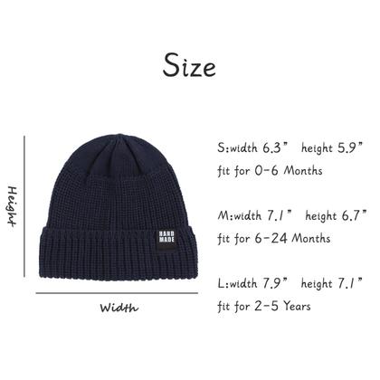 Imagem de Gorro de bebê JANGANNSA de malha simples de inverno 0-5Y (4 pacotes B, L)