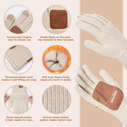 Imagem de Gorro de inverno, cachecol, cachecol, conjunto de luvas FISFET para mulheres, cinza