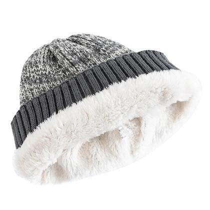 Imagem de Gorro De Inverno Unissex Com Forro De Pele Quente Em Duas Cores, Boné Casual De Moda Para Homens E
