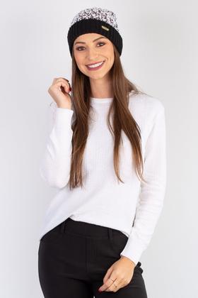 Imagem de Gorro feminino de malha com pompom 60020
