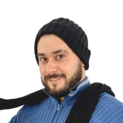 Imagem de Gorro masculino em trico touca de lã inverno quentinho top