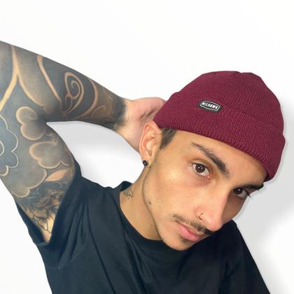 Imagem de Gorro Masculino Marinheiro Touca Curta Beanie Rasa Canelado