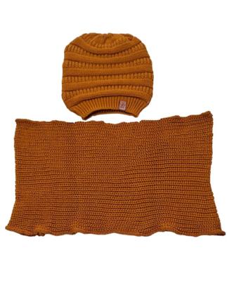 Imagem de Gorro Touca Tricot + Gola Cachecol Pingo Dlâ