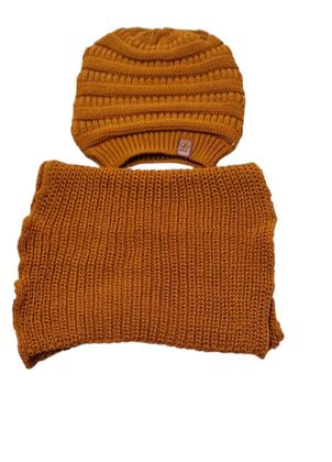 Imagem de Gorro Touca Tricot + Gola Cachecol Pingo Dlâ
