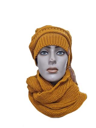 Imagem de Gorro Touca Tricot + Gola Cachecol Pingo Dlâ