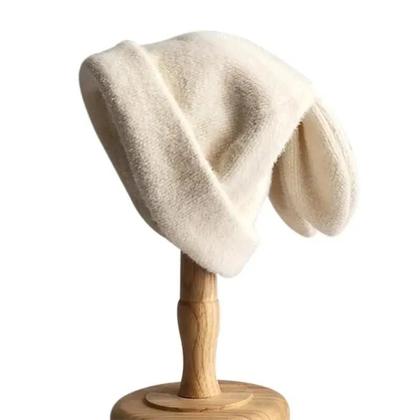 Imagem de Gorro Unissex com Orelhas de Coelho - Quente para Outono/Inverno - Estilo Hip Hop