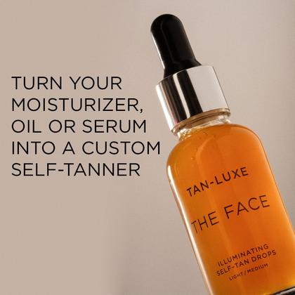 Imagem de Gotas Autobronzeadoras Tan Luxe The Face - Médio/Escuro - 10ml